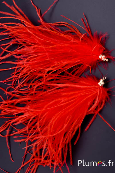 Anhänger Strauß - 10 cm - rot